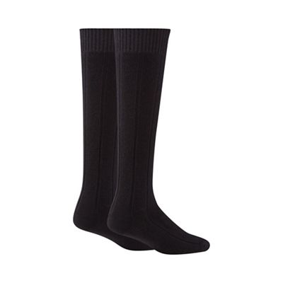 Black long thermal socks